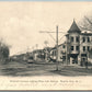 ROSELLE NJ WESTFIELD AVENUE FROM RAILROAD STATION UNDIVIDED ANTIQUE POSTCARD