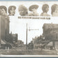 SIOUX FALLS SD PHILLIPS AVE ANTIQUE COLLAGE REAL PHOTO POSTCARD RPPC trolley