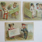 WANAMAKER & BROWN PHILADEPHIA SET OF 3 ANTIQUE VICTORIAN TRADE CARDS