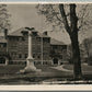 WOODSTOCK VT SCHOOL & SOLDIER'S MONUMENT ANTIQUE REAL PHOTO POSTCARD RPPC
