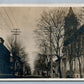 HUNTINGDON PA PENN STREET ANTIQUE REAL PHOTO POSTCARD RPPC