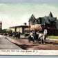 LONG BRANCH NJ DRIVING ON OCEAN AVENUE WEST END ANTIQUE POSTCARD