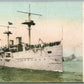 MILITARY SHIP USS SAN FRANCISCO ANTIQUE POSTCARD