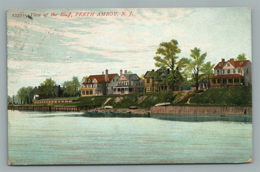 PERTH AMBOY NJ THE BLUFF ANTIQUE POSTCARD