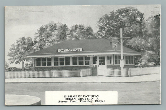 OCEAN GROVE NJ COZY COTTAGE 35 PILGRIM PATHWAY ANTIQUE POSTCARD