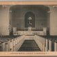 FLEMINGTON NJ BAPTIST CHURCH INTERIOR ANTIQUE POSTCARD