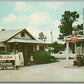 ASTOR FL GAS STATION RESTAURANT & CABINS VINTAGE POSTCARD