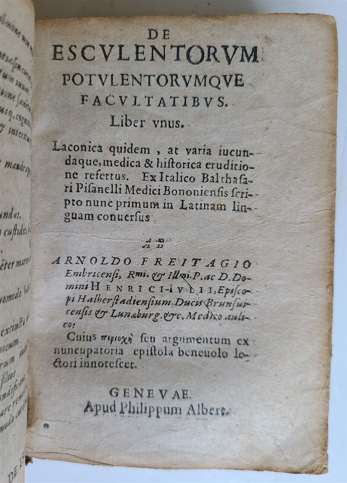 1620 JULIUS CAESAR by BARICELLI antique VELLUM BOUND