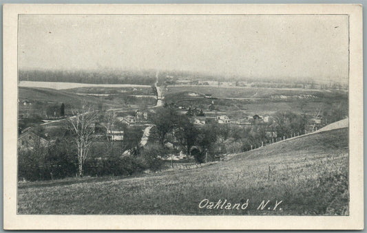 OAKLAND NY ANTIQUE POSTCARD