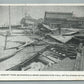RUINS of ASBURY PARK NJ AFTER STORM 1944 VINTAGE POSTCARD