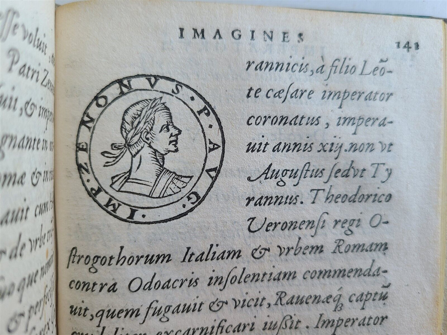 1550 LIVES of EMPERORS & CAESARS ILLUSTRATED w/ 138 PORTRAITS antique in LATIN