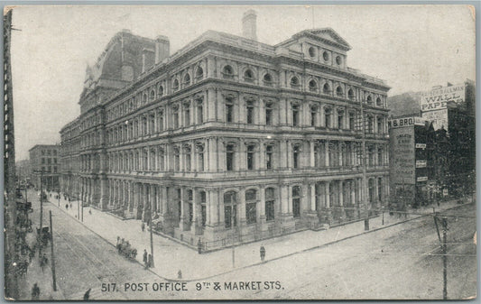 PHILADELPHIA PA POST OFFICE ANTIQUE POSTCARD