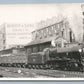 LONDON UK TRAIN STREET SCENE ANTIQUE REAL PHOTO POSTCARD RPPC railroad railway