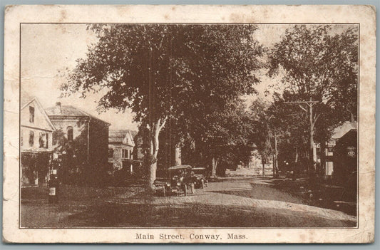 CONWAY MA MAIN STREET ANTIQUE POSTCARD