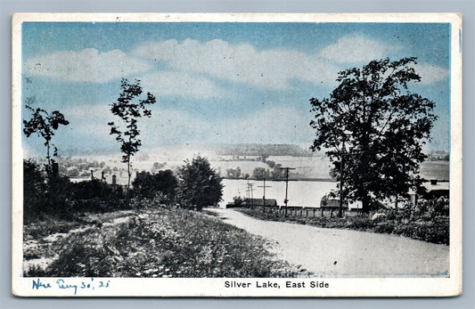 SILVER LAKE NY EAST SIDE ANTIQUE POSTCARD
