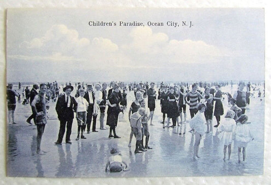 CHILDREN'S PARADISE OCEAN CITY N.J. ANTIQUE POSTCARD