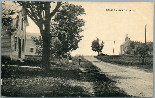 SELKIRK BEACH NY ANTIQUE POSTCARD