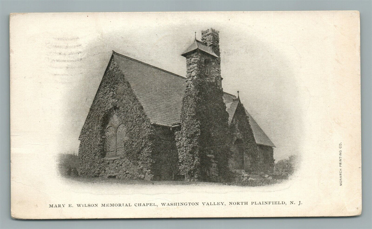 NORTH PLAINFIELD NJ MARY WILSON MEMORIAL CHURCH ANTIQUE POSTCARD