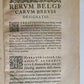 1583 HISTORY of BELGIUM by Philippe GALLE 16th CENTURY antique Historia Belgica