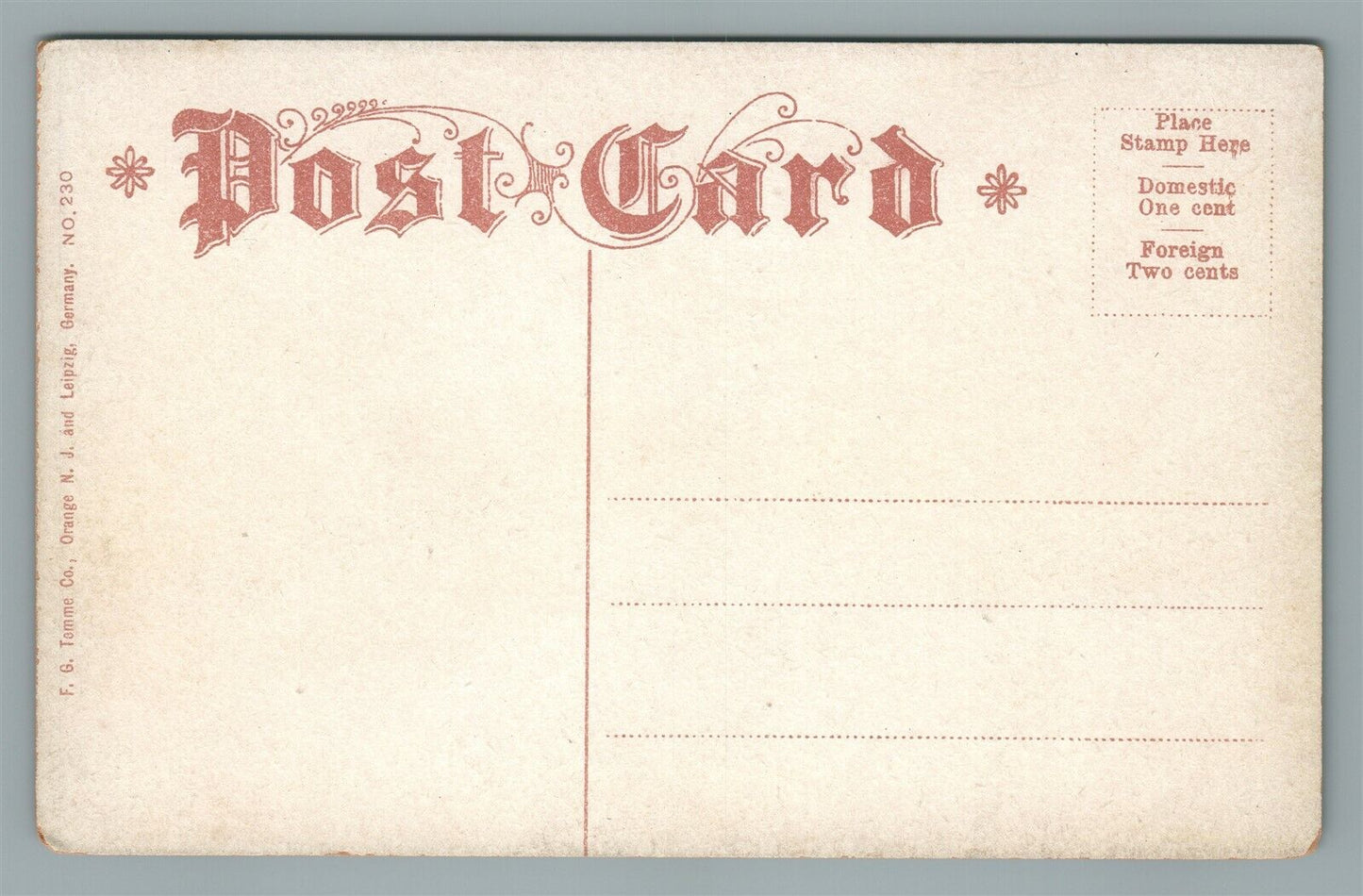 SOMERVILLE NJ BROOKSCENE ANTIQUE POSTCARD