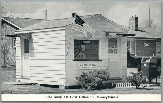 FORESTVILLE PA POST OFFICE VINTAGE POSTCARD