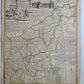 1764 ACCURATE MAP OF THE COUNTY OF NORTHAMPTON antique 17.5 x 21.5" 18th CENTURY