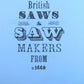 BRITISH SAWS & SAW MAKERS from 1660 by SIMON BARLEY ILLUSTRATED