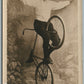 BICYCLE CIRCUS FRANK WILSON CYCLIST ANTIQUE REAL PHOTO POSTCARD RPPC