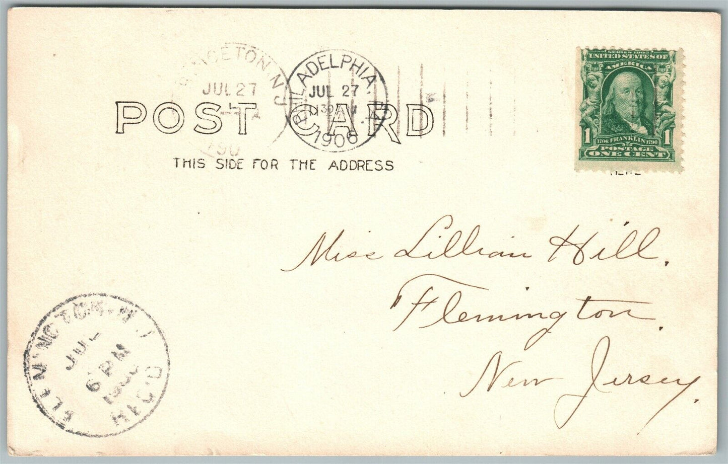 PENNSYLVANIA FARM HOUSE 1906 ANTIQUE REAL PHOTO POSTCARD RPPC