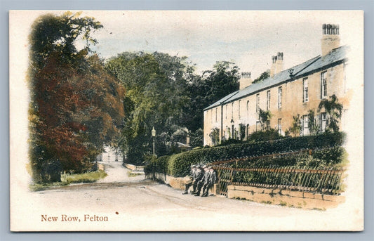 FELTON ENGLAND NEW ROW ANTIQUE POSTCARD