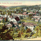 WEST HAWLEY PA BIRD'S EYE VIEW from BELMONT AVE. ANTIQUE POSTCARD