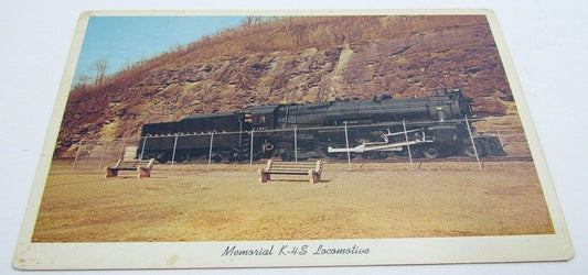 VINTAGE POSTCARD K-4S LOCOMOTIVE PENNSYLVANIA RAILROAD COMPANY train railway