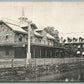 LAMBERTVILLE NJ RAILROAD DEPOT RAILWAY TRAIN STATION 1912 ANTIQUE POSTCARD