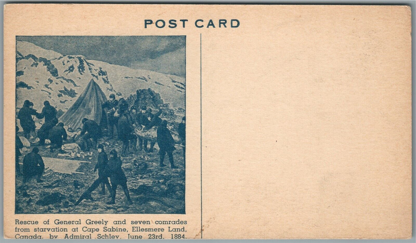 MACGREGOR ARCTIC EXPEDITION ANTIQUE POSTCARD