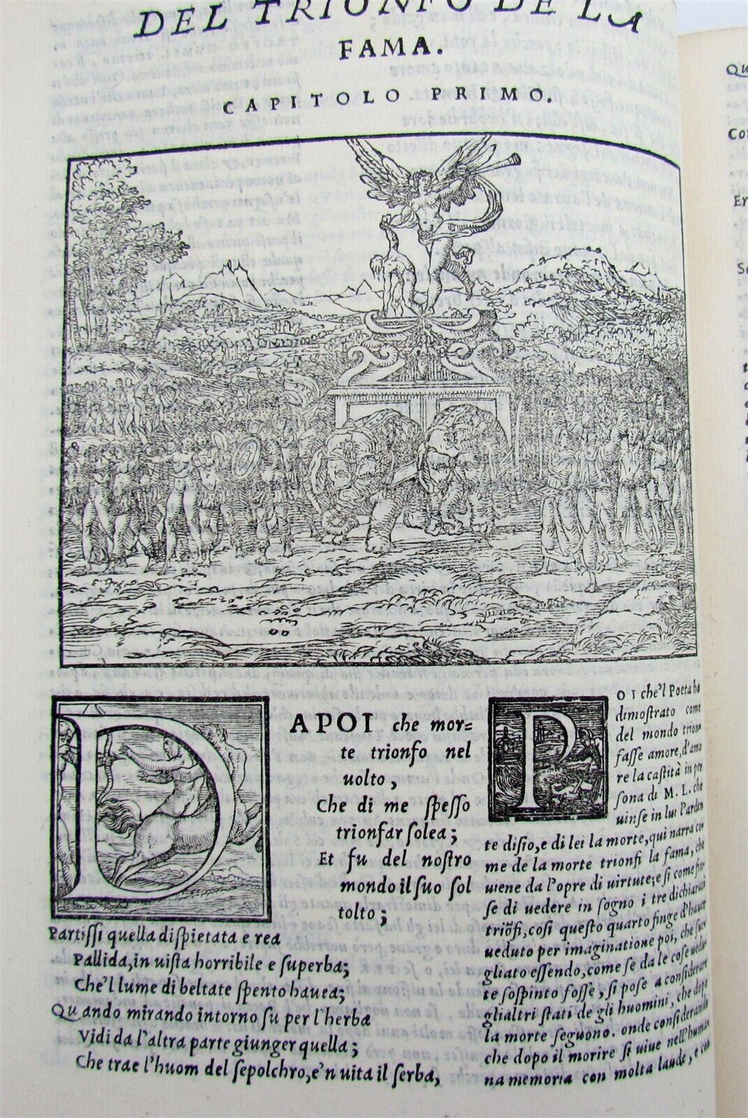 1553 I TRIONFI DEL PETRARCA ILLUSTRATED antique Francesco Petrarch