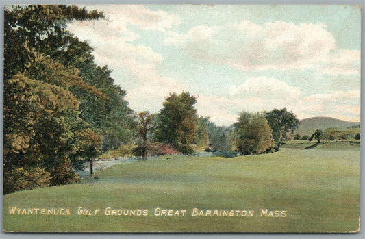 GREAT BARRINGTON MA WYANTENUCK GOLF GROUNDS ANTIQUE POSTCARD