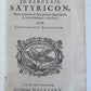 1674 John Barclay SATYRICON antique VELLUM BOUND