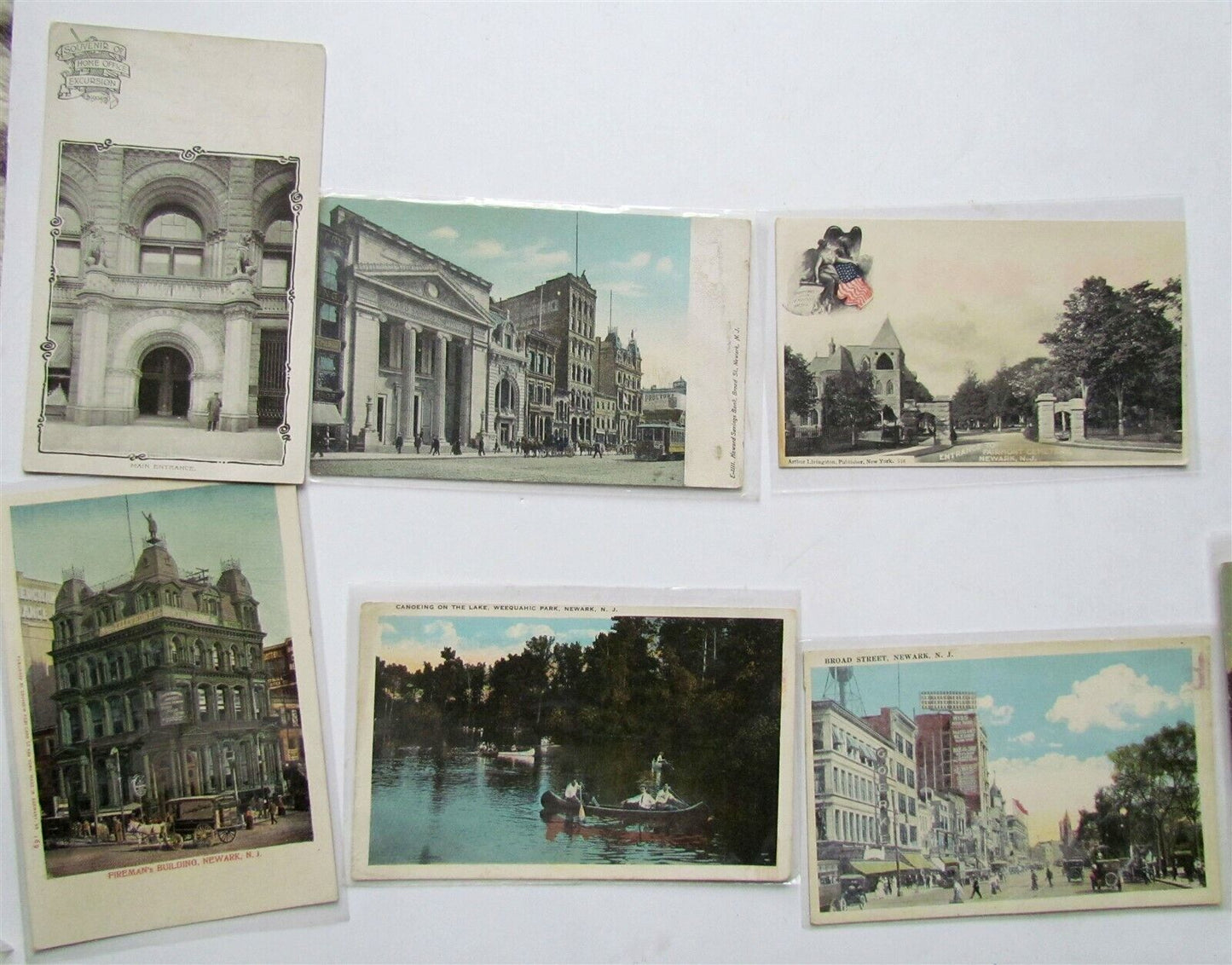 NEWARK NJ lot of 40 ANTIQUE & VINTAGE POSTCARDS