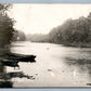 CRATERFORD PA BOAT LANDING ANTIQUE 1907 REAL PHOTO POSTCARD RPPC