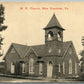 NEW FREEDOM PA M.E. CHURCH 1913 ANTIQUE POSTCARD