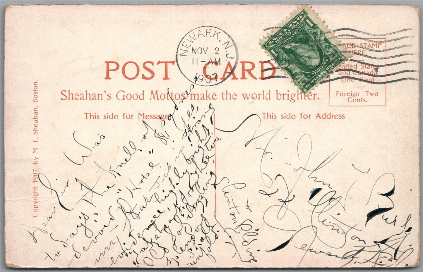 CLOWN ANTIQUE POSTCARD LAUGH IT OFF