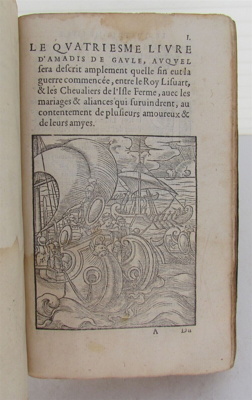 1555 illustrated LE TROISIESME LIVRE D'AMADIS DE GAVLE antique RARE 16th CENTURY