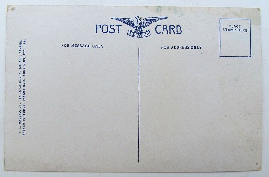 VINTAGE POSTCARD - GATUN LOCKS PANAMA CANAL