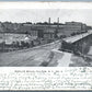 FULTON NY WOOLEN MILLS UNDIVIDED 1906 ANTIQUE POSTCARD w/ CORK CANCEL