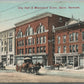 BARRE VT CITY HALL & BLANCHARD BLOCK 1911 ANTIQUE POSTCARD