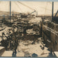 WHITEHALL NY EXCAVATION for LOCK No.12 ANTIQUE REAL PHOTO POSTCARD RPPC