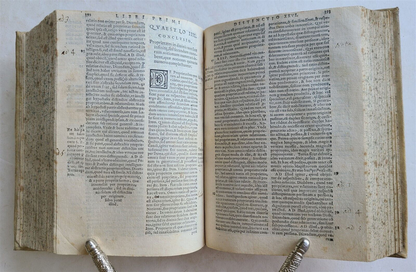 1569 Bonaventura Scriptum sententiarum Petri Lombardi antique VELLUM 16 CENTURY