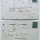 2 ANTIQUE 1906 ROMANTIC POSTCARDS WHO CARES & IS THIS A  CASE FOR S.P.C.A.