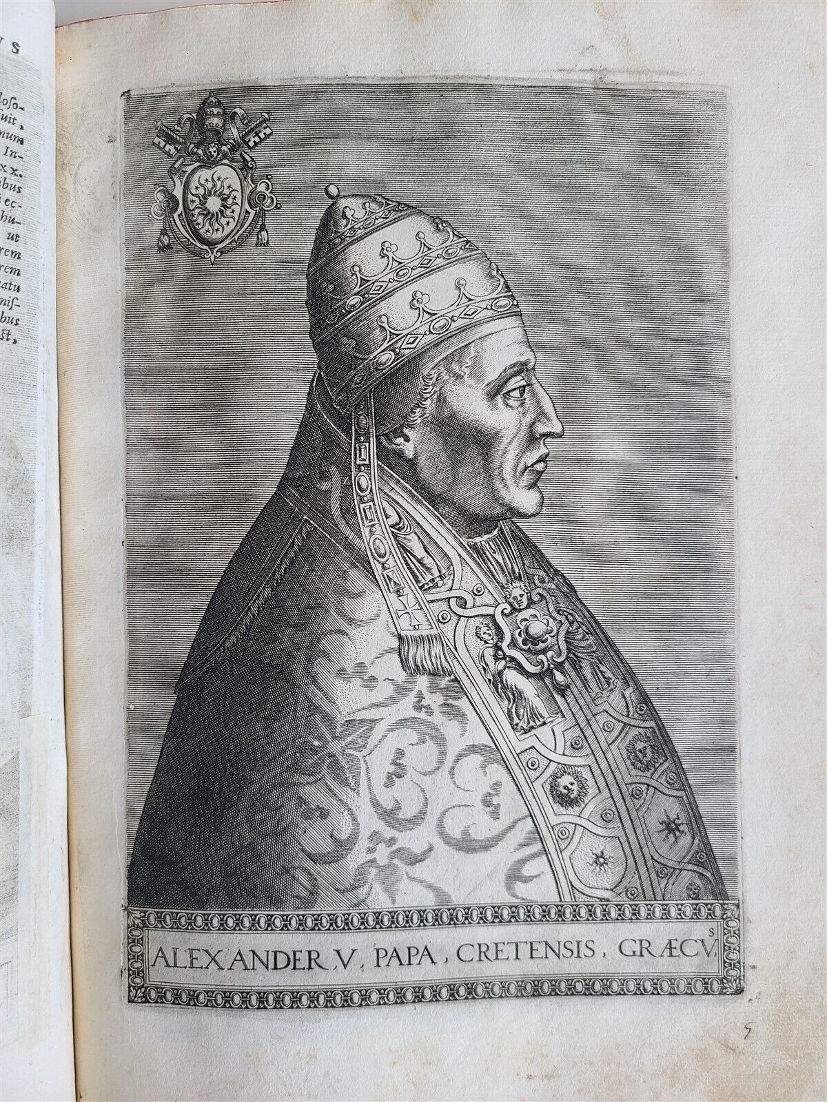 1568 ILLUSTRATED w/28 POPE PORTRAITS XXVII PONTIFICUM ELOGIA ET IMAGINES antique