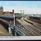 VINTAGE UNDIVIDED POSTCARD RAILROAD STATION BRIDGEPORT CONNECTICUT railway train